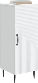 vidaXL Πλαϊνό γραφείο Λευκό 33 x 34,5 x 89,5 εκ Επεξεργασμένο Ξύλο