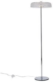 Επιδαπέδιο Φωτιστικό LED 10W 132cm Arte Illumina Perforato Eurolamp-144-15075-Χρώμιο 144-15075