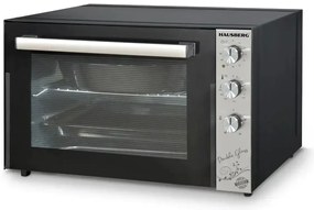 Hausberg HB-8020 Ηλεκτρικό Φουρνάκι 70lt με Αέρα, Χωρίς Εστίες, Μαύρο
