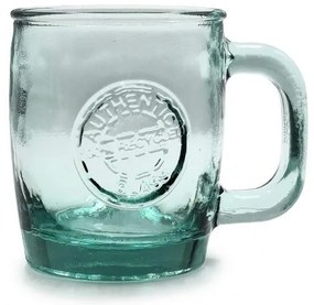 Glass Drops Κούπα Γυάλινη Με Χερούλι 350ml Φ12xΥ10.5cm Διάφανη 361000124