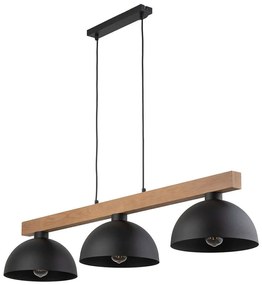 Φωτιστικό Οροφής - Ράγα Oslo 4710 3xΕ27 15W 118x115cm Black TK Lighting