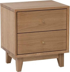 Κομοδίνο Nextdeco μασίφ ξύλο δρυός Υ55x45x35εκ.