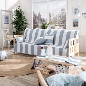 Ριχτάρι Gella 05 Blue Teoran Πολυθρόνα 180x150cm Cotton-Polyester