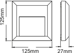 Απλίκα LED Εξωτερικού Χώρου Aca SLIM52NW White