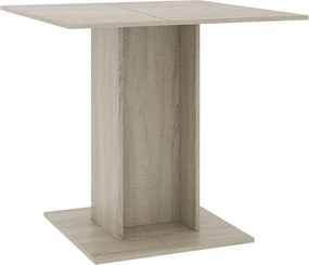 vidaXL Τραπεζαρία Sonoma Δρυς 80 x 80 x 75 εκ. από Μοριοσανίδα
