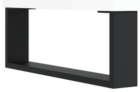 Έπιπλο Τηλεόρασης Γυαλ. Λευκό 150x36x30 εκ. Επεξεργασμένο Ξύλο - Λευκό