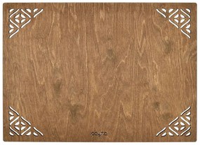 Σουπλά Corpat (Σετ 4Τμχ) 790PYN1106 33x45cm Walnut Hermia Ξύλο