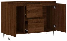 vidaXL Μπουφές Καφέ Δρυς 101,5 x 35 x 70 εκ. από Επεξεργασμένο Ξύλο