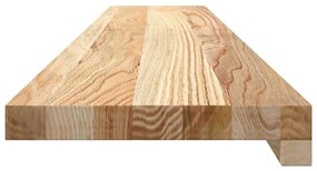vidaXL Περβάζια παραθύρων 2 τεμ. 110x20x2 εκ. Ακατέργαστο Μασίφ Δρυός