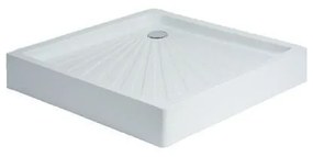SANITEC A-503 Τετράγωνη Ακρυλική Ντουζιέρα Λευκή 90x90cm