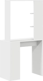 vidaXL Γραφείο Λευκό Επεξεργασμένο Ξύλο 78,5 x 37 x 154,5 εκ