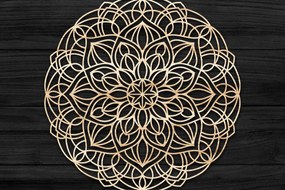 Intra απο ξύλο plywood 3mm-4mm πάχος 3D Mandala για Cricut Δίασταση 30x30 cm INTRAFABR-73772446