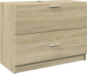 vidaXL Ντουλάπι Νιπτήρα Sonoma Δρυς 78x37x59 εκ. Επεξεργασμένο Ξύλο