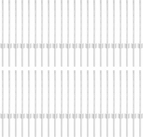 vidaXL Στύλος Περιφράξεων 44 pcs Ασημί 100 cm Ατσάλι