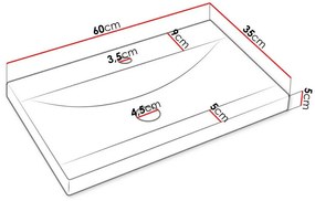 Σετ μπάνιου Sarasota 140, 120x35cm, 66 kg, Bodega, Πλαστικοποιημένη μοριοσανίδα, Καθρέφτης, Στυλ: Μοντέρνο, Ξεχωριστά μέρη, Καφέ | Epipla1.gr