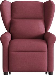 vidaXL Πολυθρόνα Ηλεκτρική Ανακλ. Μπορντό Υφασμάτινη