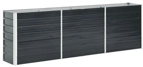 vidaXL Ζαρντινιέρα Υπερυψωμένη Ανθρακί 240x40x77 εκ. Γαλβαν. Χάλυβας
