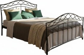 Κρεβάτι Dalida-150x200-Μαύρο-Με ποδαρικό