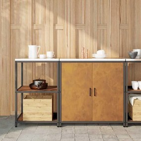 vidaXL Σετ Αποθήκευσης Κουζίνας 2 pcs Σκ rusty 150 x 50 x 92 εκ.