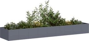 vidaXL Ζαρντινιέρα Ανθρακί 360x80x40 εκ. από Χάλυβα