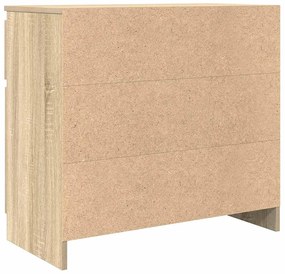 Συρταριέρα με Συρτάρια Sonoma Δρυς 71x35x65 εκ. από Επεξ. Ξύλο - Καφέ