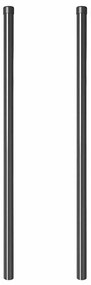 vidaXL Πό posts φράχτη 2 pcs Γκρι 110 cm Ατσάλι με Επικάλυψη Πούδρας