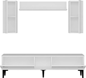 Stewehome Σετ έπιπλο τηλεόρασης με ράφι 150x30x41 cm