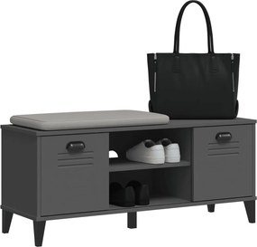 vidaXL Παπουτσοθήκη VIKEN Ανθρακί Γκρι 106x35x45 εκ. από Επεξεργ. Ξύλο