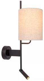 Φωτιστικό Επίτοιχο Lucide 68211-82-30 MAGIC Μαύρο Ματ (Black Mat)|Μπεζ/Κρεμ (Beige/Creme) 2700 K