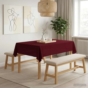 vidaXL Ύφασμα Τραπέζης Κόκκινο 140 x 180 εκ. Πολυεστέρας Ορθογώνιος