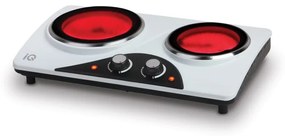 Iq Kc-1237 Ηλεκτρική Κεραμική Διπλή Εστία 1200w+900w