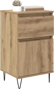 vidaXL Πλαϊνό γραφείο artisan δρυς 35 x 40 x 70 εκ. Επεξεργασμένο ξύλο