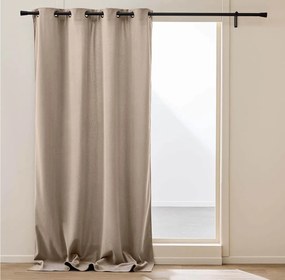 Κουρτίνα Chenille Douceur d'intérieur - 140x260cm - Καφέ