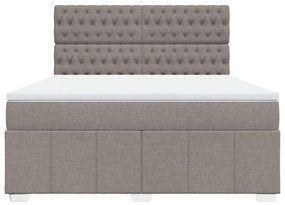 ΚΡΕΒΑΤΙ BOXSPRING ΜΕ ΣΤΡΩΜΑ TAUPE 180X200 ΕΚ. ΥΦΑΣΜΑΤΙΝΟ 3291758