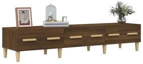 vidaXL Έπιπλο Τηλεόρασης Καφέ Δρυς 150x34,5x30 εκ. Επεξεργασμένο Ξύλο