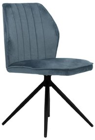 Καρέκλα Τραπεζαρίας Arleta Μεταλλική Fylliana Σιέλ 52x46x91εκ. 2αδα 52x46x91 εκ.
