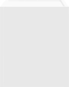 vidaXL Κομοδίνο Επιτοίχιο Λευκά 45x30x35 εκ.