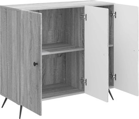 vidaXL Πλαϊνό γραφείο Γκρι Sonoma 89 x 34,5 x 80 εκ Επεξεργασμένο Ξύλο