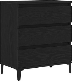 vidaXL Πλαϊνό γραφείο Μαύρη Οξυά 60 x 35 x 70 cm Επεξεργασμένο ξύλο