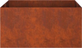 vidaXL Γλάστρα Κήπου Σκ rusty 120 x 80 x 60 εκ