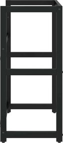 vidaXL Έπιπλο Μπάνιου Μαύρο 59 x 38 x 83 εκ. Σιδερένιο