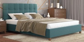 Κρεβάτι Διπλό Νο64 150x200 Μπλε Καρυδί ΣΒ9-64-137
