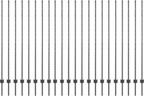 vidaXL Στύλος Περιφράξεων 22 pcs Γκρι 200 cm Ατσάλι