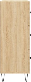 vidaXL Ντουλάπι Sonoma Δρυς 69,5 x 34 x 90 εκ. από Επεξεργασμένο Ξύλο