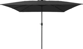 vidaXL Ομπρέλα Κήπου Ανθρακί 295 x 295 x 245 εκ