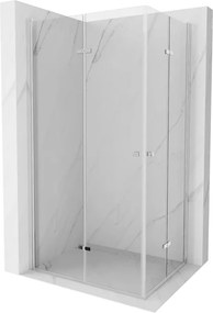Mexen Lima Διπλή πτυσσόμενη καμπίνα ντους 100 x 80 cm, διάφανη, χρώμιο