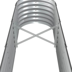 vidaXL Ζαρντινιέρα Ανθρακί 332x40x36 εκ Γαλβανισμένος χάλυβας