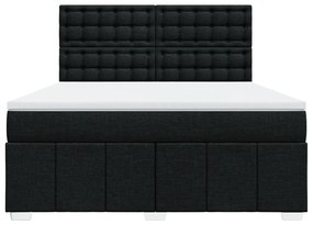 ΚΡΕΒΑΤΙ BOXSPRING ΜΕ ΣΤΡΩΜΑ ΜΑΥΡΟ 180X200 ΕΚ. ΥΦΑΣΜΑΤΙΝΟ 3291763