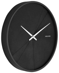 Ρολόι Τοίχου Layered Lines KA5849BK Φ30cm Black Karlsson Mdf