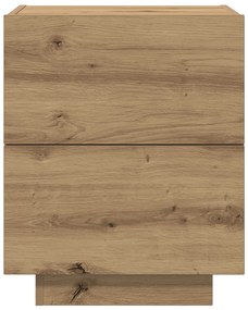 vidaXL Κομοδίνο  με LED Φωτιστικά Artisan Oak 45x40x55 εκ.